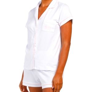 Rae Dunn pajama Bride SS Notch PJ set.